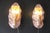 Pink and Gold Murano Glass Wall Sconces in the Shape of Leaves, 2000s, Set of 2 For Sale - Image 10 of 12