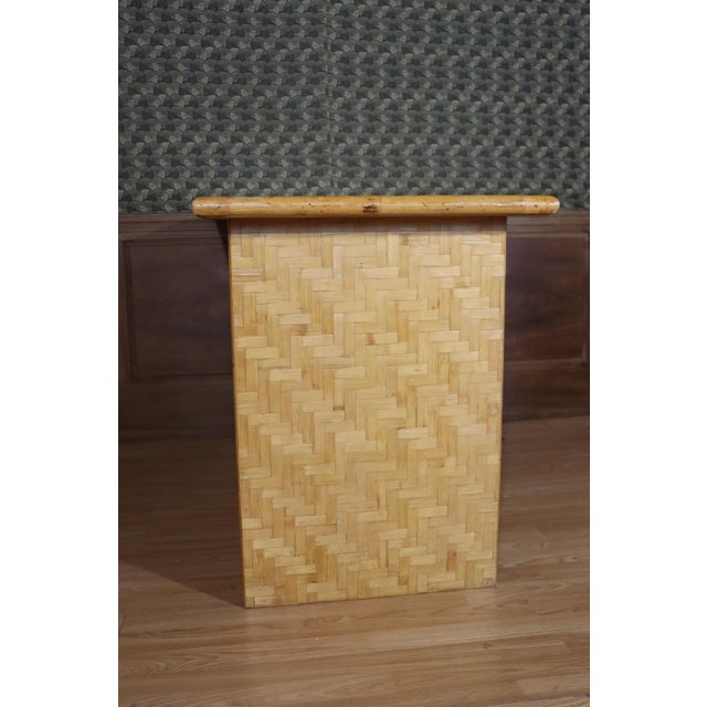 Rattan Desk attributed to Dal Vera, 1970 For Sale - Image 10 of 11