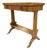 1950s Baker Furniture Maple and Burled Walnut Side Table Console Table For Sale