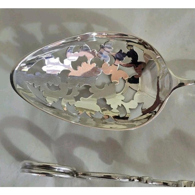Metal Mid-Century Dutch .833 Silver Patisserie Serving Tongs, 1955 For Sale - Image 7 of 18