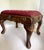 Antique English Needlepoint Footstool With Carved Queen Anne Style Legs For Sale - Image 10 of 11