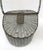 Mid-Century Woven Aluminum and Brass Lidded Basket For Sale - Image 4 of 6