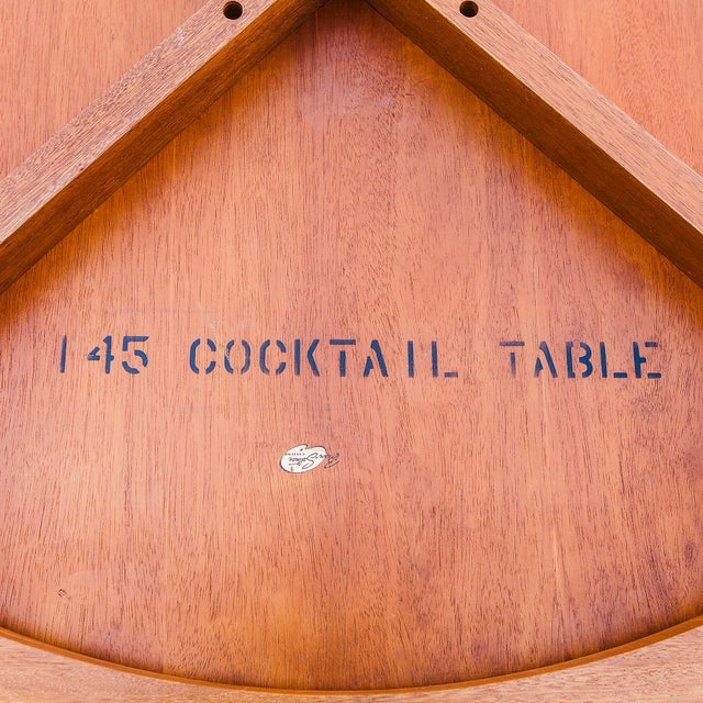 Restored 1950s Paul Laszlo for Brown Saltman Floating Top Mahogany Coffee Table For Sale - Image 10 of 12
