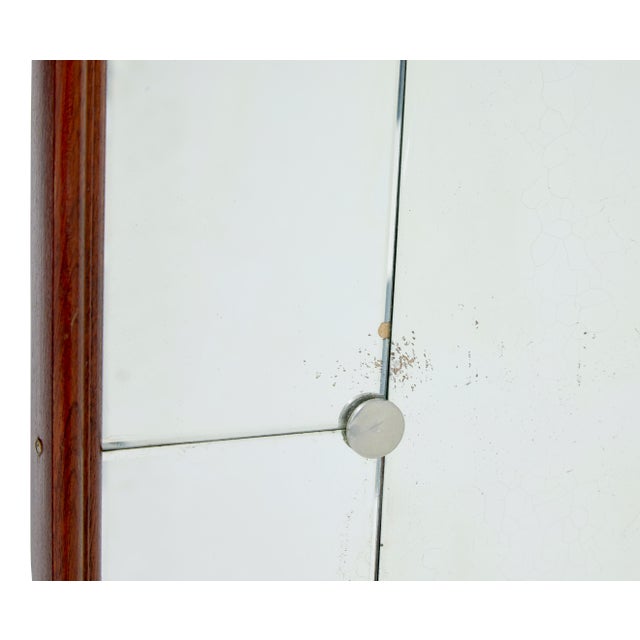 1960s Mid-Century Swedish Shaped and Etched Mirror by Glas & Tra, 1960 For Sale - Image 5 of 7