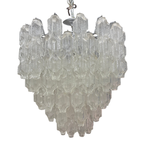 1960s Italian Modern Murano Glass Chandelier by Toni Zuccheri for Venini