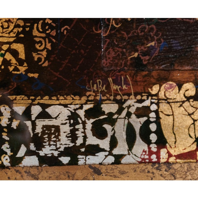 2002 Csaba Markus "Pannonia" Artist Hand Signed & Embellished Serigraph Limited Edition 13/225 Framed, Matted and Embellished For Sale In San Diego - Image 6 of 7