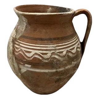 Antique Hungarian Folk Art Pottery For Sale