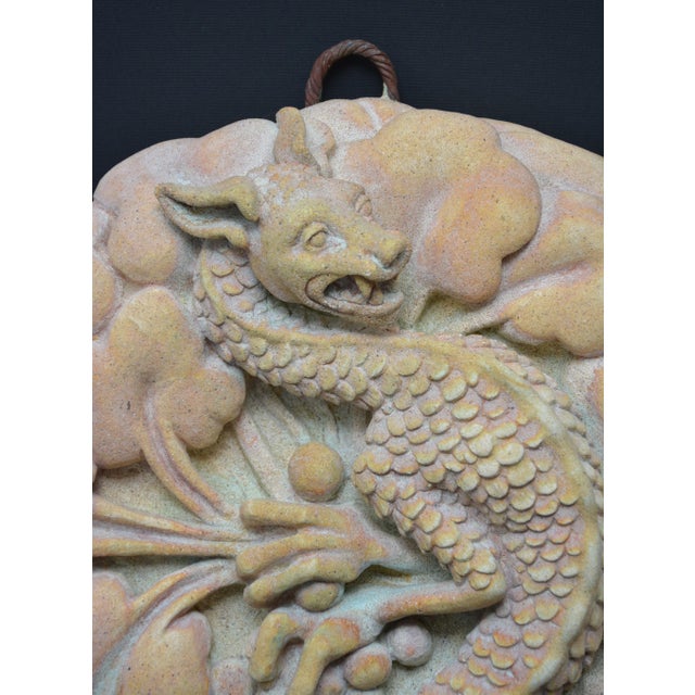 Gothic Tudor Lindwurm Dragon Relief in Farran Stone, 2000 For Sale - Image 3 of 14