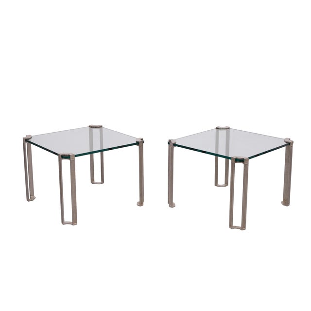 Square Model T24 Sofa Tables by Peter Ghyczy, 1970s, Set of 2 For Sale - Image 10 of 10