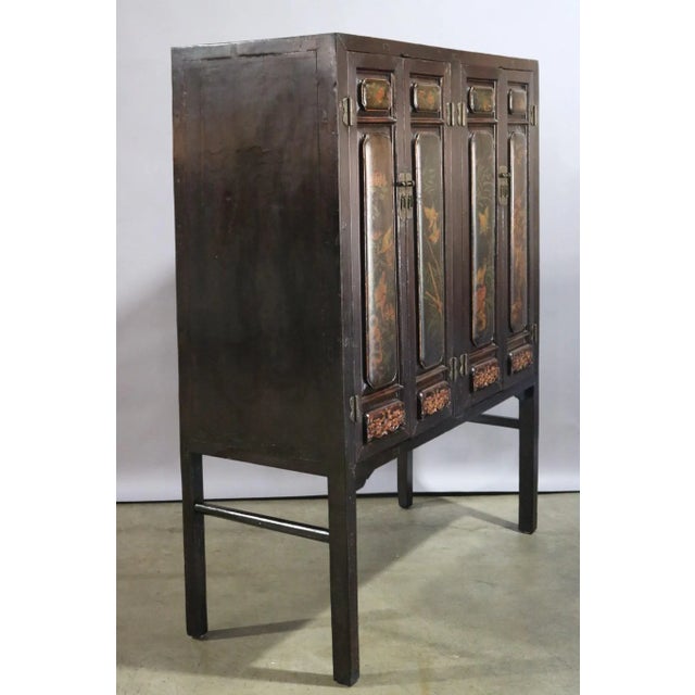 Late 19th Century Late 19th Century Painted Cabinet From Tianjin Province For Sale - Image 5 of 12