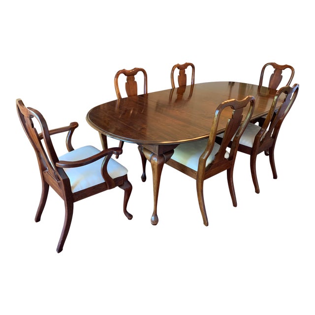 Cresent Cherry Dining Set Chairish