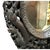 1920s Anglo-Indian Carved & Ebonized Reticulated Hardwood Mirror With Buddha & Dragons For Sale - Image 4 of 10