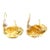 Vintage 14k Yellow Gold Diamond Sea Shell Earrings, A Pair For Sale In Las Vegas - Image 6 of 9
