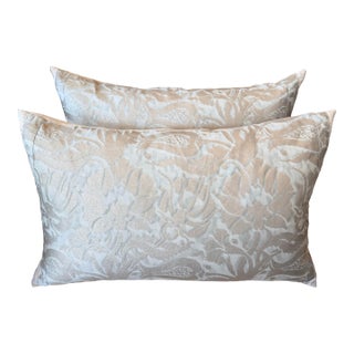 Pair of Vintage Fortuny Melagrana Fabric Pillows For Sale