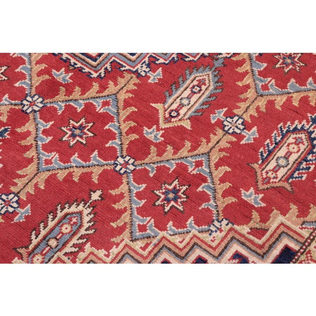 Textile Tribal Kazak Red/Beige Wool Rug - 5'8''x7'10'' For Sale - Image 7 of 10