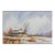 Contemporary Rustic Farmhouse Landscape Watercolor Painting For Sale