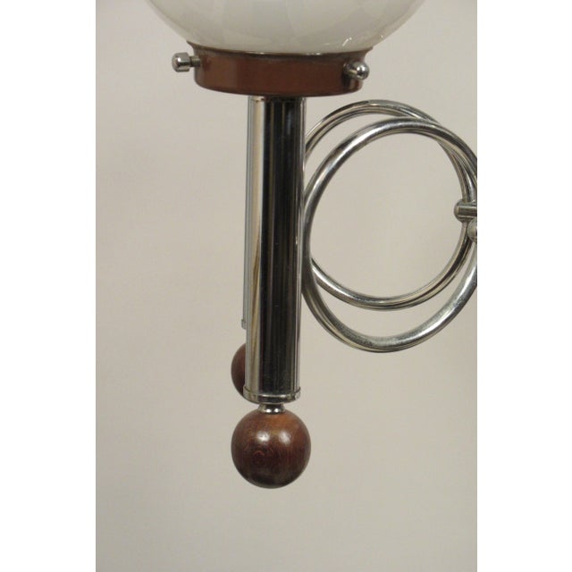 1970s Italian Mazzega Glass Chrome Chandelier For Sale In New York - Image 6 of 12