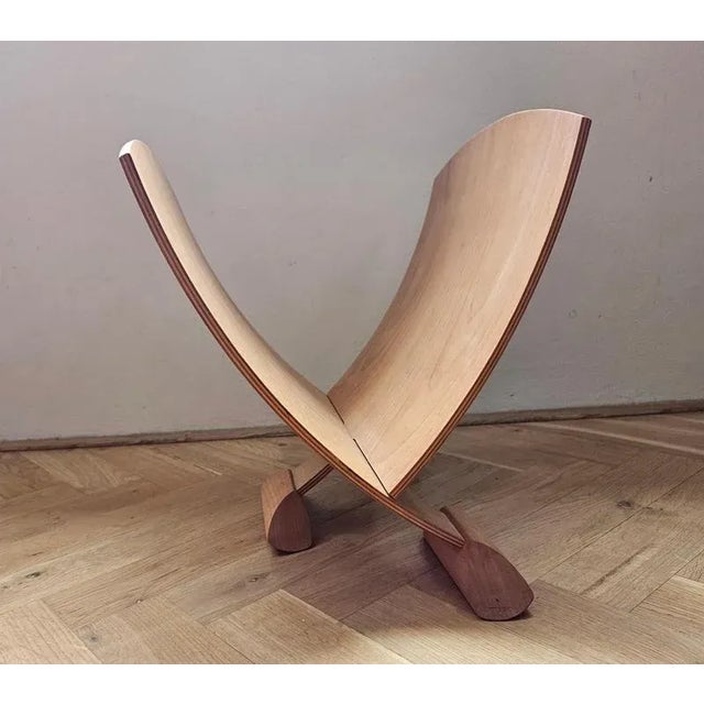 1970s Mid-Century Wood Magazine Rack, 1970s For Sale - Image 5 of 15