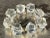 Art Deco Vintage Boho Faceted Crystal Lucite Beaded Stretch Bracelet For Sale - Image 3 of 11