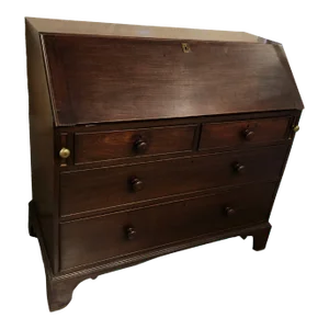 Mid 19th Century English Mahogany Slant Front Desk