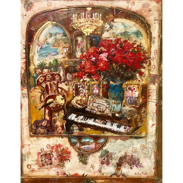 Mediterranean Kim Tkatch (Born1963-) Oil on Canvas Original Signed Painting Framed For Sale - Image 3 of 14