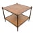 Baker Furniture Mid 20th Century Two-Tier Caned Faux Bamboo End Table For Sale
