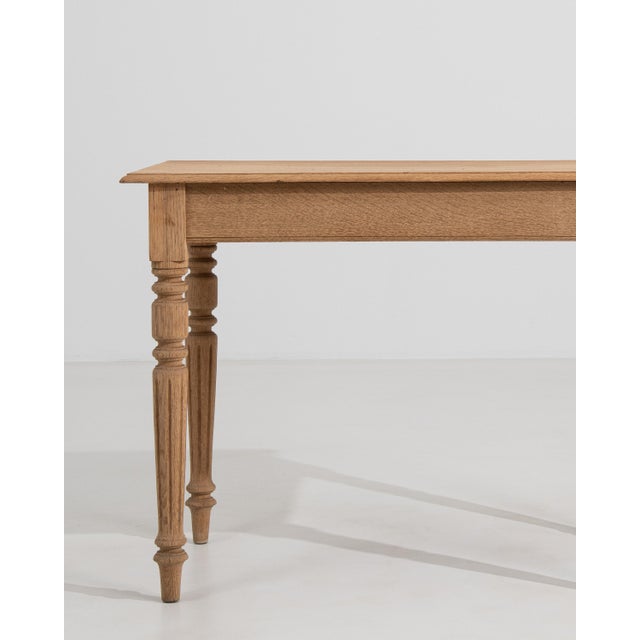19th Century French Louis XVI Oak Side Table For Sale - Image 13 of 15