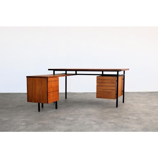 Vintage Teak Executive Desk from Knoll, 1960s For Sale - Image 12 of 12