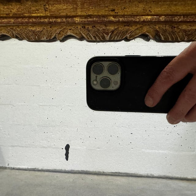 Antique Mirror with Gilt Frame from Maison Lebrun, 1890s For Sale - Image 3 of 18