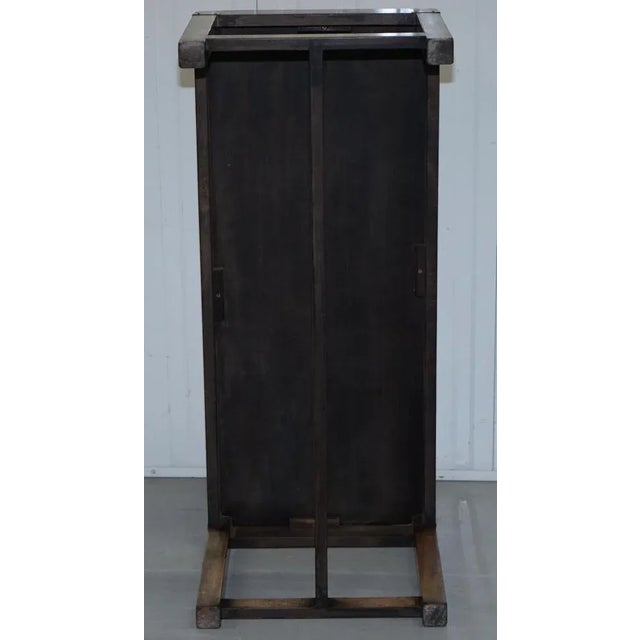 Vintage Hardwood and Brass Military Campaign Coffee Table from Harrods London For Sale - Image 14 of 15