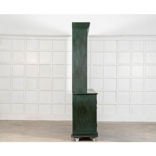 Wood Antique English Painted Pine Bookcase, 1890 For Sale - Image 7 of 16