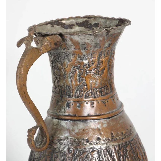 Early 19th Century 19th Century Middle Eastern Tinned Copper Coffee Pot For Sale - Image 5 of 13