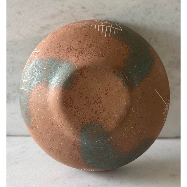 Vintage Southwestern Art Pottery Large Bowl For Sale - Image 12 of 12