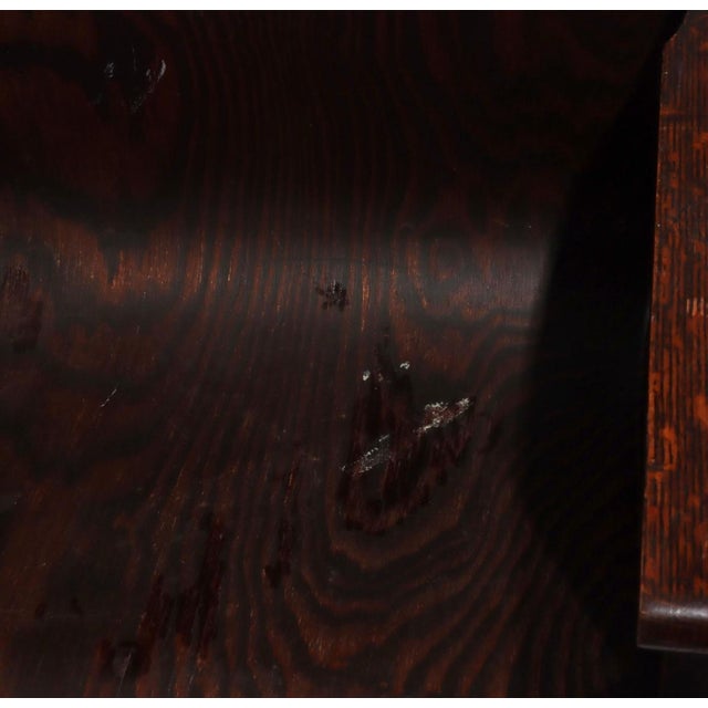 Early 20th Century Antique Early 20th C Arts and Crafts Train Station Bench / Banquette For Sale - Image 5 of 6