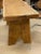 Oak Live Edge Console Table or Desk, France, 1950's For Sale - Image 9 of 12