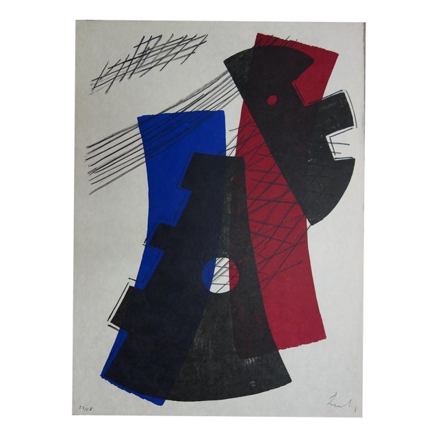 Berto LARDERA, Moon Crystals, Original Signed Lithograph For Sale