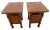 1990s Pair of Craftsman Mission Style Nightstands Side Tables Bottom Cabinet Center Shelf For Sale - Image 4 of 11