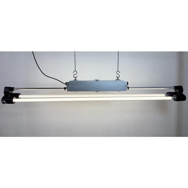 Industrial Silver Tube Light from Elektrosvit, 1970s For Sale - Image 16 of 17