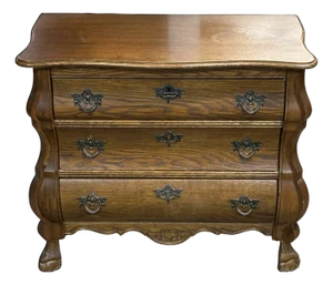 Antique Chest of Drawers with Lion Paws, 1920s