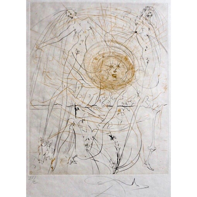 ARTIST: Salvador Dali TITLE: The Hippies The Sun MEDIUM: Etching SIGNED: Hand Signed PUBLISHER: Graphic Europa Anstalt,...