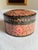 Vintage 1970s Kashmiri Papier Mâché Floral Trinket Box Black Pink and Gold For Sale - Image 4 of 11