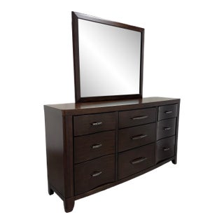 Macy's Morena Collection Dresser + Mirror For Sale