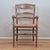 Mid 20th Century French Country Farmhouse Ladder Back Rush Seat Arm Chair For Sale - Image 11 of 11