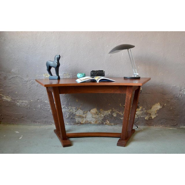 Wood Arc Console Table in Mahogany, 1930s For Sale - Image 7 of 18