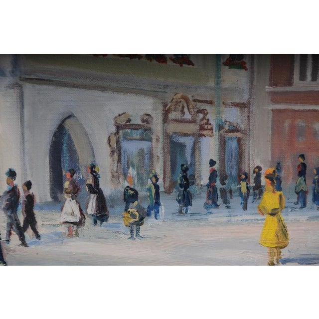 I. Wiehmann, Elector's Palace & St. Catherine's Church in Brandenburg, Oil Painting For Sale - Image 13 of 18