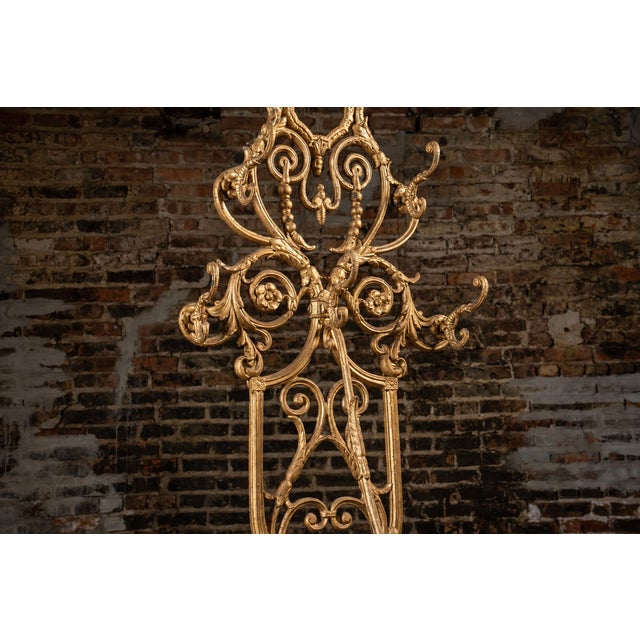 Late 19th Century Late 19th Century Ornate Cast Iron Hall Tree For Sale - Image 5 of 8