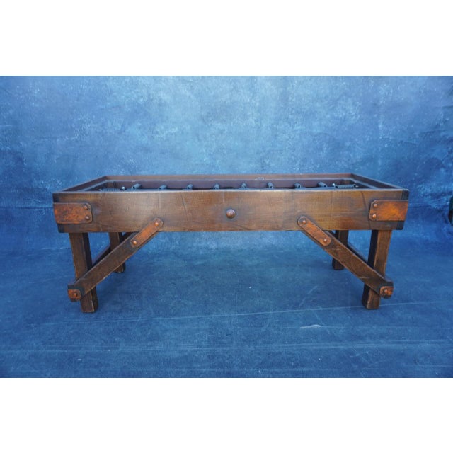 Spring seat. The possibilities are endless when you create its cushion. The ironwork is painted orange: original finish,...