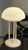 Vintage Mushroom Tripod Table Lamp in Opaline Glass and White Steel, 1970s For Sale - Image 6 of 11