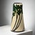 Vintage Italian Ceramic Vase with Plant Motifs, 1950s, in Flawless conditions. Designed 1950 to 1959 I have official proof...