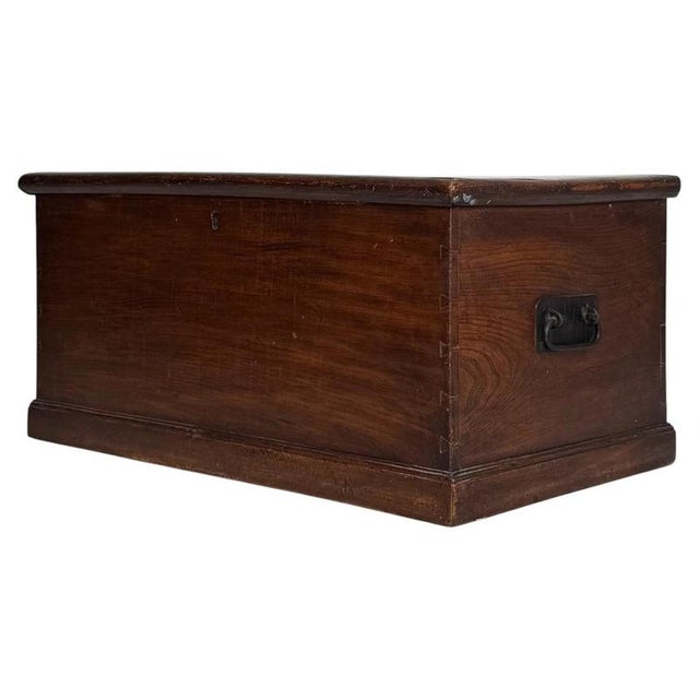 Antique 19th Century Victorian English Oak Blanket Box For Sale - Image 12 of 12